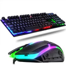 Kit Gamer Teclado Semi Mecânico + Mouse 3200dpi Usb